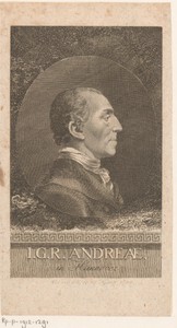 Portret van Johann Gerhard Reinhart Andreae