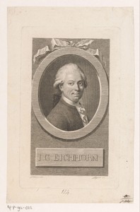 Portret van Johann Gottfried Eichhorn