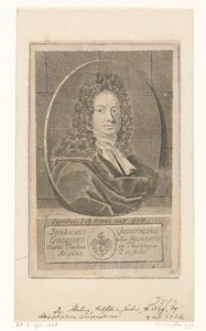 Portret van Johann Gottfried Gregorii