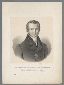 Portret van Johann Gottfried Jakob Hermann