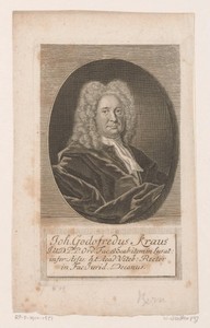 Portret van Johann Gottfried Kraus