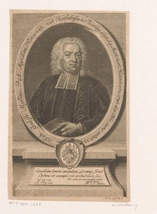 Portret van Johann Gottfried Mylius