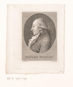 Portret van Johann Gottfried Richter