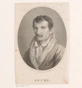 Portret van Johann Gottfried Seume