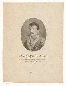 Portret van Johann Gottfried Seume