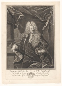 Portret van Johann Gottfried von Diesseldorff