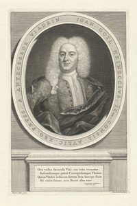Portret van Johann Gottlieb Heineccius