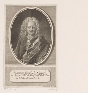 Portret van Johann Gottlieb Krause