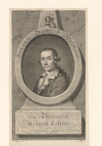 Portret van Johann Gottlieb Wolstein