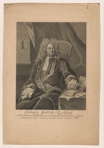 Portret van Johann Gottlob Kirchhoff