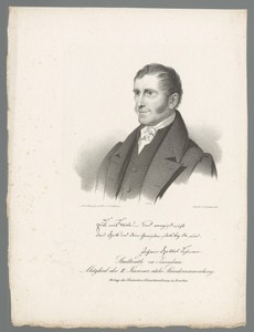 Portret van Johann Gottlob Lehmann II