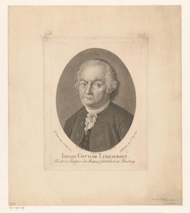 Portret van Johann Gottlob Leidenfrost