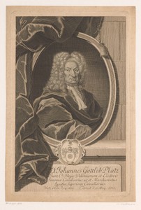 Portret van Johann Gottlob Platz