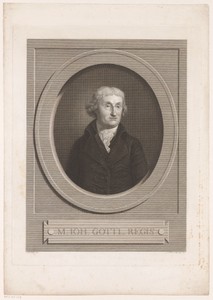 Portret van Johann Gottlob Regis