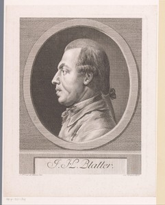 Portret van Johann Heinrich Blatter