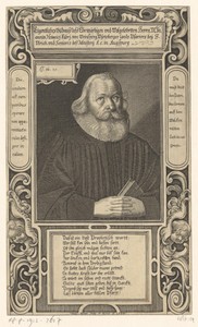 Portret van Johann Heinrich Faber