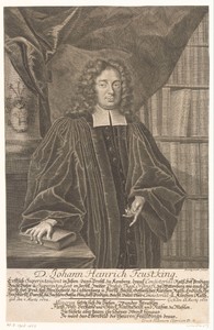 Portret van Johann Heinrich Feustking