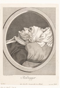 Portret van Johann Heinrich Heidegger