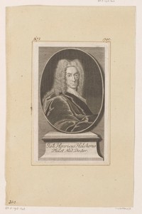 Portret van Johann Heinrich Helcher