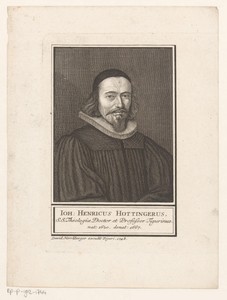 Portret van Johann Heinrich Hottinger