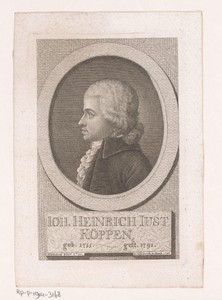 Portret van Johann Heinrich Justus Köppen