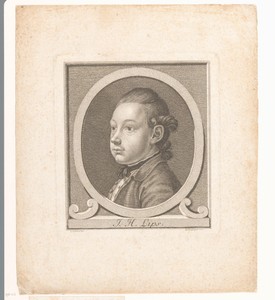 Portret van Johann Heinrich Lips
