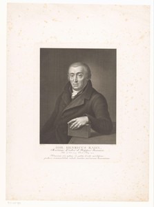 Portret van Johann Heinrich Rahn