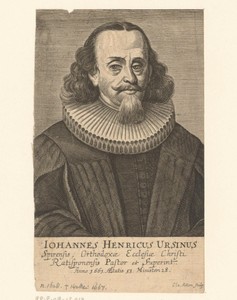 Portret van Johann Heinrich Ursinus