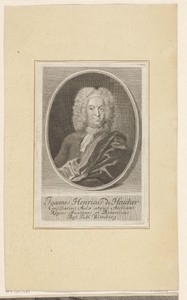 Portret van Johann Heinrich von Heucher