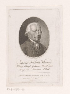 Portret van Johann Heinrich Wlömer