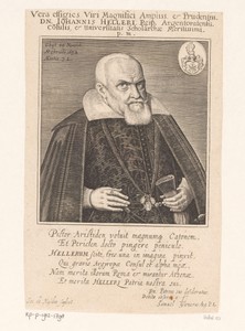Portret van Johann Heller op 72-jarige leeftijd