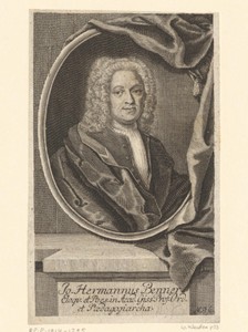 Portret van Johann Hermann Benner