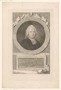 Portret van Johann Hinrich Pratje