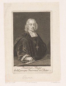 Portret van Johann Hugo von Orsbeck, keurvorst en aartsbisschop van Trier