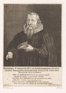 Portret van Johann I Saubert