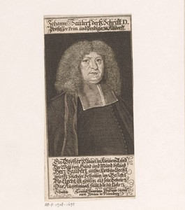 Portret van Johann II Saubert