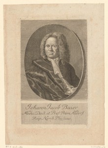 Portret van Johann Jacob Baier