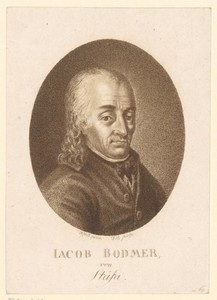 Portret van Johann Jacob Bodmer
