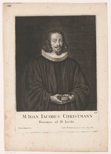 Portret van Johann Jacob Christmann