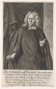 Portret van Johann Jacob Hartmann