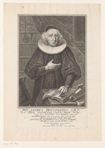 Portret van Johann Jacob Hottinger