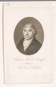 Portret van Johann Jacob Joseph Serre