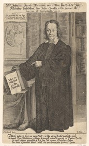 Portret van Johann Jacob Manner op 36-jarige leeftijd