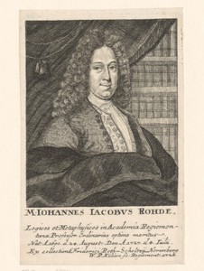 Portret van Johann Jacob Rohde