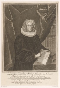 Portret van Johann Jacob Seelig