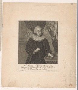 Portret van Johann Jacob Starck