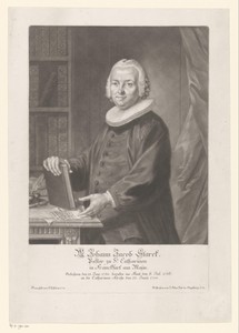 Portret van Johann Jacob Starck