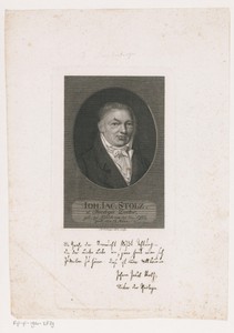 Portret van Johann Jacob Stolz