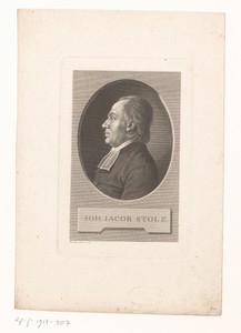 Portret van Johann Jacob Stolz