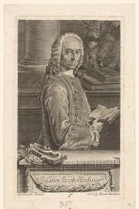 Portret van Johann Jakob Bodmer